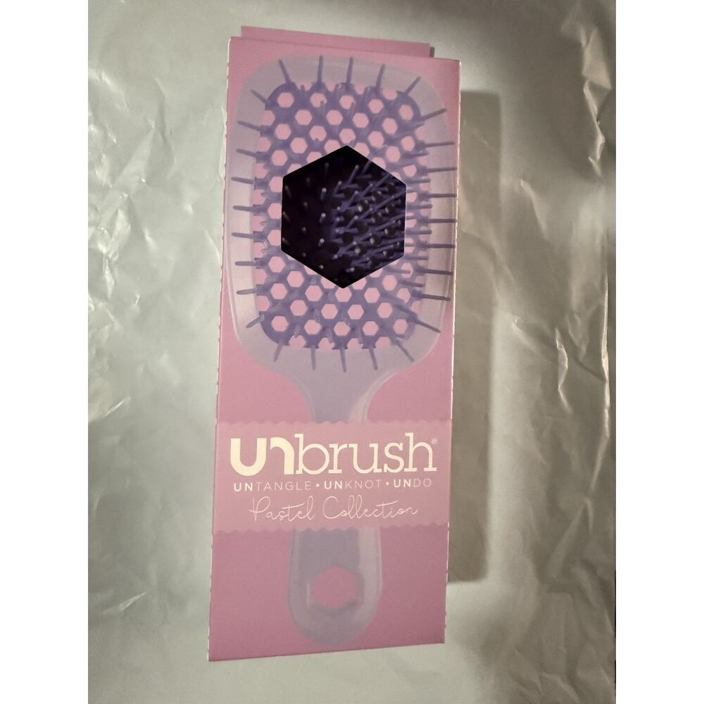 UNbrush Hair Brush Pastel Collection Purple Untangle Unknot Undo NIB